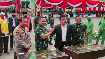 Hadir di Palembang, Kasad Dudung Abdurachman Resmikan Dua Bangunan Militer Hibah dari Pemda