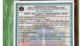Viral! Foto SIUP Palsu, Kop Surat Kota Semarang, Logo DKI Jakarta, Nama Wali Kota Jadi Sorotan Warganet