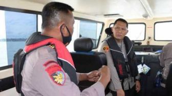 Kapolres Aceh Timur Ikut Berpatroli di Laut