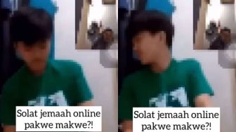 Viral, Sepasang Kekasih Buat Konten Salat Jamaah Online Lewat Video Call, Tuai Kritikan Warganet