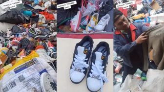 Pria TKI Tampilkan Lokasi 'Mulung' di Taiwan, Tempat Pembuangan Berisi Sepatu dan Pakaian Bermerek