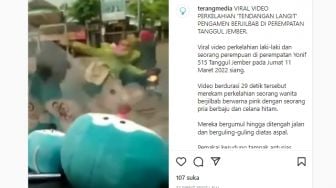 Viral Video Perkelahian Bak Laga UFC Antara Perempuan Berjilbab dan Seorang Pria di Jember