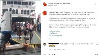 KMP Tiga Anugerah Kandas di Perairan Selat Bali, Nelayan Bantu Evakuasi Penumpang