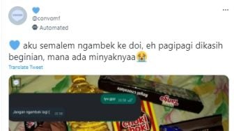 Ngambek ke Pacar, Cewek ini Dapat Hadiah Bonus Minyak Goreng, Publik: Nanti Disuruh Mamah Marah Sebulan Sekali