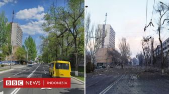 Kehancuran Kota Mariupol Setelah Gempuran Rusia dalam Rangkaian Foto