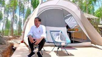 Belum Pernah Dipakai, Tenda Kemah Jokowi di Titik Nol IKN Ternyata Barang Inventaris saat Gempa Poso 2019