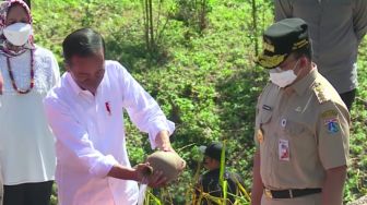 Tanah dan Air dari Parahyangan dan Seluruh Nusantara Menyatu Jadi Satu di Titik Nol Kilometer IKN