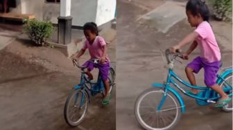 Viral Aksi Bocah Naik Sepeda Bak Pembalap Endingnya Buat Ngakak: Breakdance