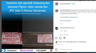 Jokowi Kemah di Titik Nol IKN, Spanduk 'Rakyat Antre Minyak Presidennya Camping' Viral di Medsos