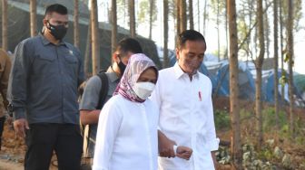 Cuma Kemah Semalaman di Titik Nol IKN, Jokowi dan Iriana Kembali ke Jakarta
