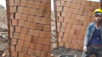 Viral Kuli Bangunan Mirip David de Gea, Hasil Kerja Pas Buat Tembok Bikin Ngelus Dada
