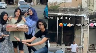 Bikin Mood Banget Potret Pria Paruh Baya Nyempil Ikut Foto Bareng Anak Muda