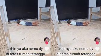 Viral Bocah Numpang Nonton TV dari Bawah Pintu Tetangga, Reaksi Warganet Mengejutkan