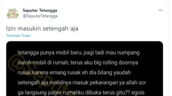 Curhat Jengkel Punya Tetangga Parkir Mobil Baru Semena-mena di Pekarangan Rumah, Ceritanya Bikin Kesal