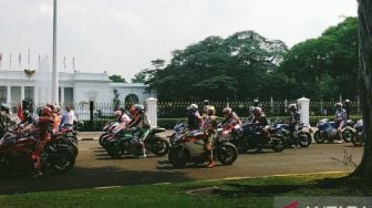 LIVE STREAMING: Aksi Parade Pebalap MotoGP di Istana-Bundaran HI