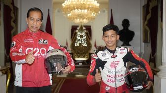 Asal Gunungkidul, Veda Ega Pratama Pembalap Termuda yang Ikut Parade MotoGP Mandalika 2022