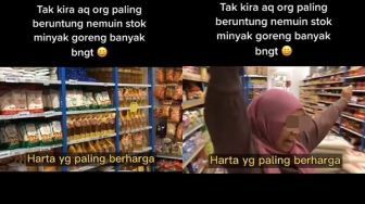 Wanita Ini Awalnya Senang Lihat Minyak Goreng Melimpah, Pas Lihat Harganya Auto Jantungan