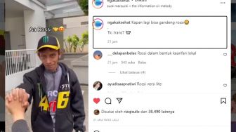 Euforia MotoGP Indonesia, Ikuti Tren, Warganet Ini Viral Karena Bikin Video Gandengan Tangan sama Aa Rossi