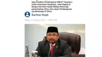 CEK FAKTA: Menteri Agama Yaqut Akan Bangun Kiblat Baru untuk Umat Islam Nusantara, Benarkah?