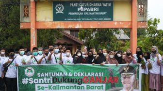 Santri Kalbar Deklarasikan Dukung Ganjar Pranowo Capres 2024 : Karena Melihat Loyalitasnya