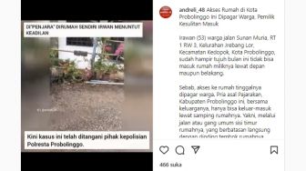 Viral Rumah di Probolinggo Dipagari Warga, Pemiliknya Sulit Masuk, Penyebabnya Persoalan Utang Piutang