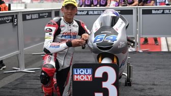 Mario Aji Start Posisi 3 di Balapan Moto3, Aleix Espargaro: Orang Indonesia Tercepat!