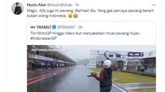 Komentari Pawang Hujan MotoGP, Habib Husin Alwi: Ajib Juga Ini Pawang, Yang Ga Percaya Pawang Bukan Orang Indonesia