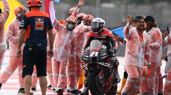 Pecundangi Rombongan Ducati, Aleix Espargaro Tercepat di FP2 MotoGP Italia 2022