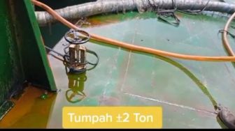 Viral Video Diduga Minyak Goreng Tumpah ke Laut, Satgas Polri Turun Tangan