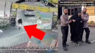 Anggap Habib Rizieq Nabi dan Mau Masuk Surga, Fitri Arni Matondang Ngebut Tabrak Kantor Polisi, Videonya Viral di Medsos