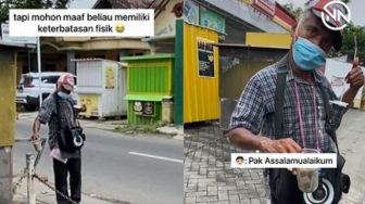 Pantang Nyerah! Meski Tubuh Sulit Bergerak, Pria Lansia Ini Tetap Giat Bekerja