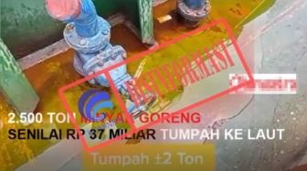 CEK FAKTA: Viral Video Minyak Goreng Rp 37 M Tumpah di Laut Sampai Dituding Karma, Benarkah?