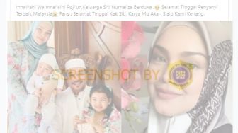 CEK FAKTA: Beredar Kabar Duka Siti Nurhaliza Meninggal Dunia, Benarkah?