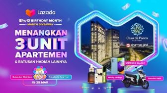 Ulang Tahun Ke-10, Lazada Bagi-Bagi Hadiah Smartphone, Motor, Hingga Apartemen