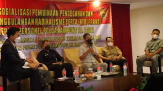 Cegah Paham Radikalisme Papar Personelnya, Polda Lampung Gelar Sosialisasi
