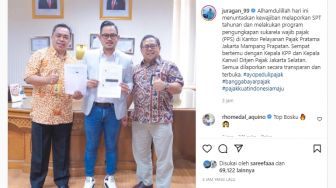 Disentil Anak Buah Sri Mulyani, Gilang Juragan99 Langsung Pamer Bayar Pajak di Instagram