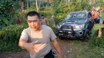 Tabrak Bocah 5 Tahun sampai Tewas, Mobil Fortuner Diamuk Massa di Labuhan Maringgai Lampung Timur