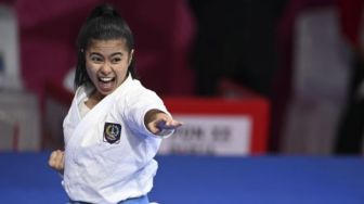 Karateka Putri Sulawesi Selatan Krisda Putri Aprilia Rebut Medali Emas South East Asian Karate Federation di Kamboja