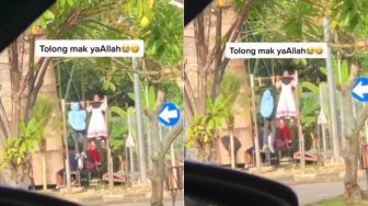 The Power of Emak-emak! Dua Ibu-ibu Gesit Lakukan Pull-Up Berkali-kali Bak Atlet, Publik: Buat Suami Ketar-ketir