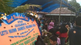 Rumah Duka Almarhum Lettu Anumerta Marinir Muhammad Iqbal di Kabupaten Konawe Dipadati Pelayat