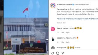 Bendera Dipasang Terbalik di Kantor UPT Disperindag Batam, Gustian Riau Minta Maaf dan Hukum Staf Hormat Bendera