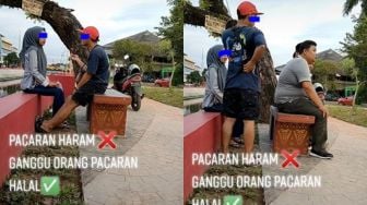 Viral Bapak-bapak Ganggu Sejoli Lagi Pacaran, Si Cowok Auto Diam Seribu Bahasa