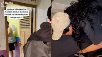 Viral Pertemuan Ibu dan Anak setelah 16 Tahun Berpisah, Begini Cerita Sedih Dibaliknya