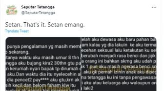 Pilu! Curhat Wanita Baru Sadar Pernah Dilecehkan oleh Tetangga Bujang saat Umur 8 Tahun, Kini Trauma Berat