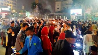 Sambut Ramadhan, Ribuan Warga di Medan Gelar Pawai Obor
