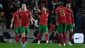 Bruno Fernandes Gemilang, Portugal Lolos ke Piala Dunia 2022 Usai Hajar Makedonia Utara
