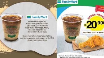 Family Mart Umumkan Berhenti Jual Kopi Susu Keluarga, Warganet: April Mop!