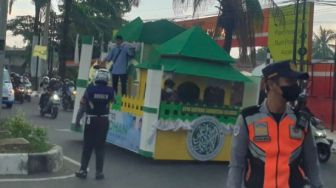 Antusias Warga Palembang Sambut Ramadhan, Pawai Kendaraan Hias Warnai Jalan Protokol