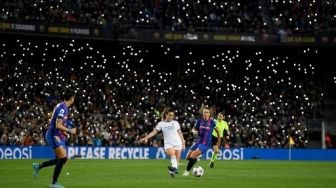 Laga Barcelona vs Real Madrid di Liga Champions Wanita Pecahkan Rekor Dunia, Ini Sebabnya