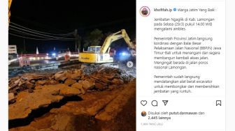 Pemerintah 'Gercep' Benahi Jembatan Ngaglik di Lamongan, Khofifah: Mohon Bersabar...!